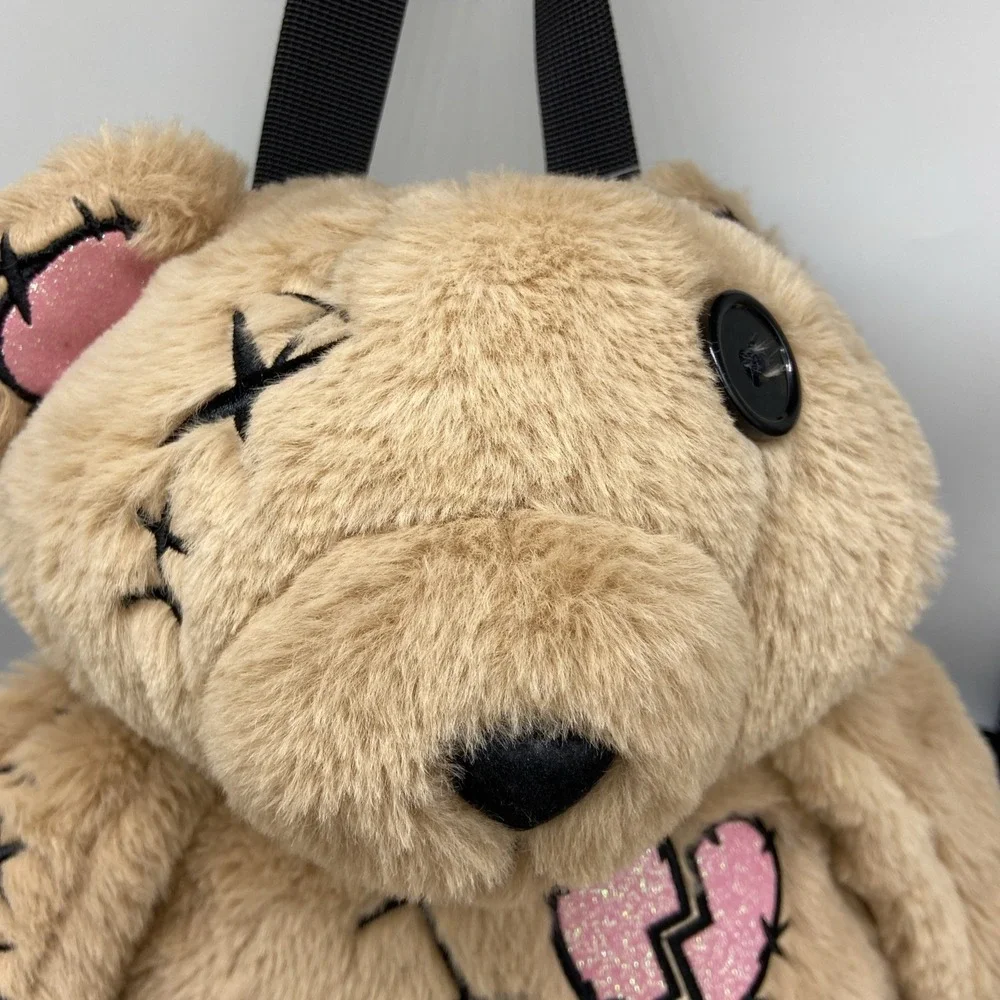 Spirit Halloween Voodoo Bear Backpack READ Zipper Broken